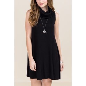 Francesca’s Cosette Cowl Neck Hacci Knit Dress
